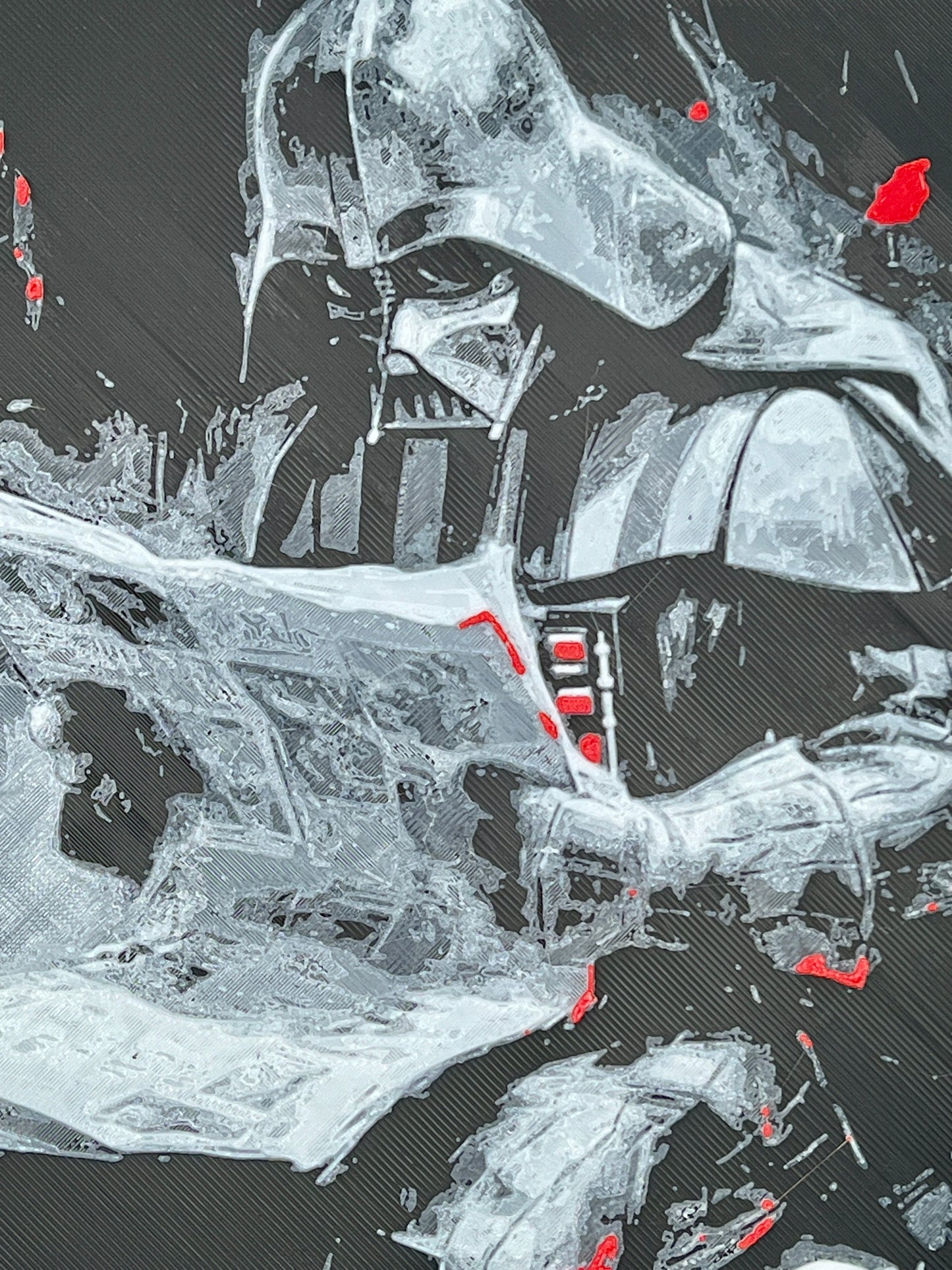 Darth Vader Bathroom Art – Funny 200mm x 200mm Hueforge Wall Decor | Star Wars-Themed Humor