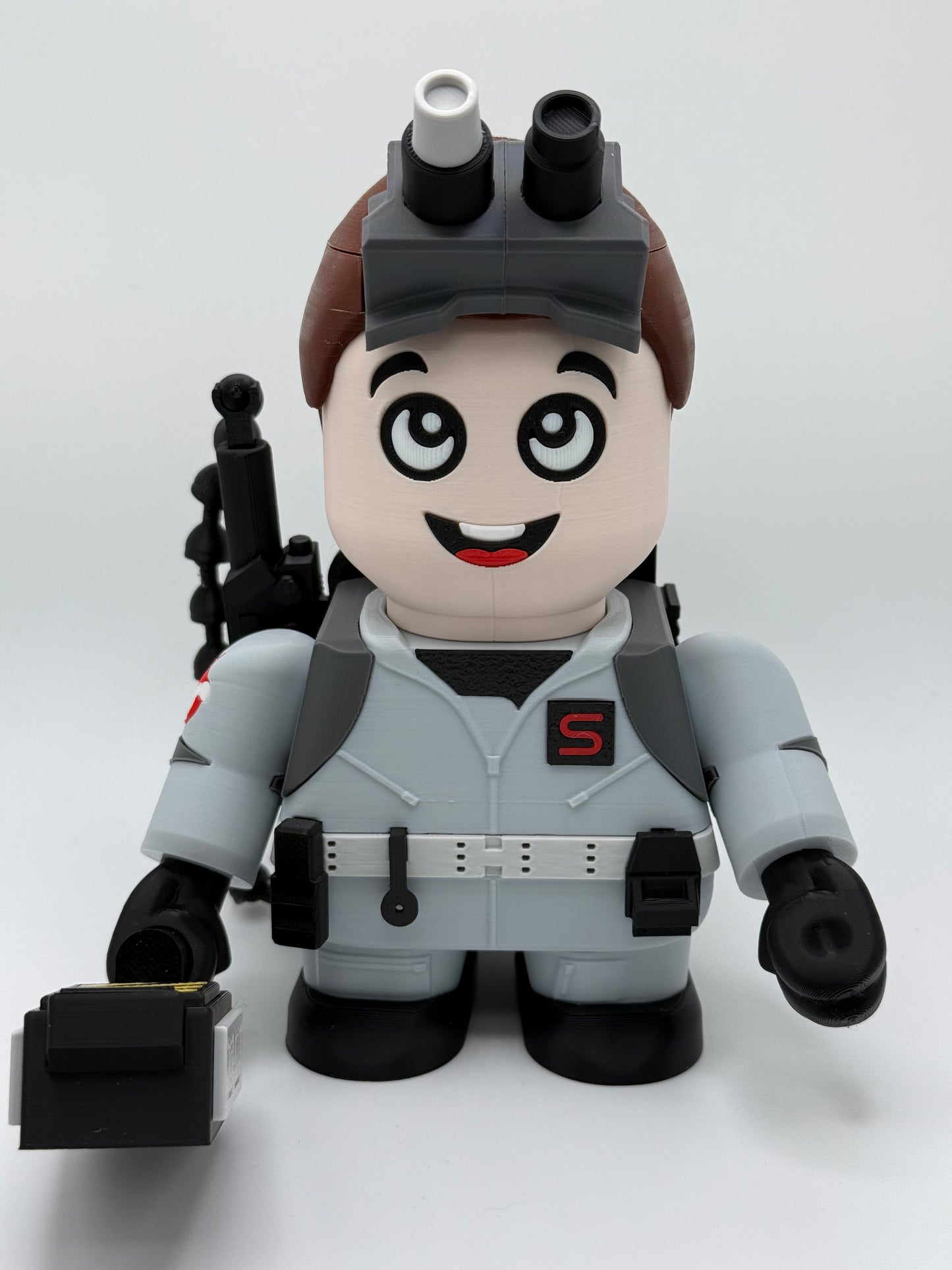 Ghostbuster-Inspired Chunkers 3D Printed Figures | 6.5-Inch Collectible Figurines with Proton Pack & Ghost Trap