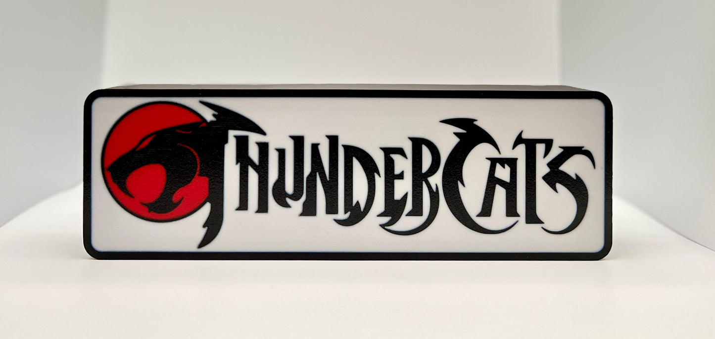 Retro Glow Thundera Lightbox – 3D Printed LED Wall Art | Classic Fantasy-Inspired Decor