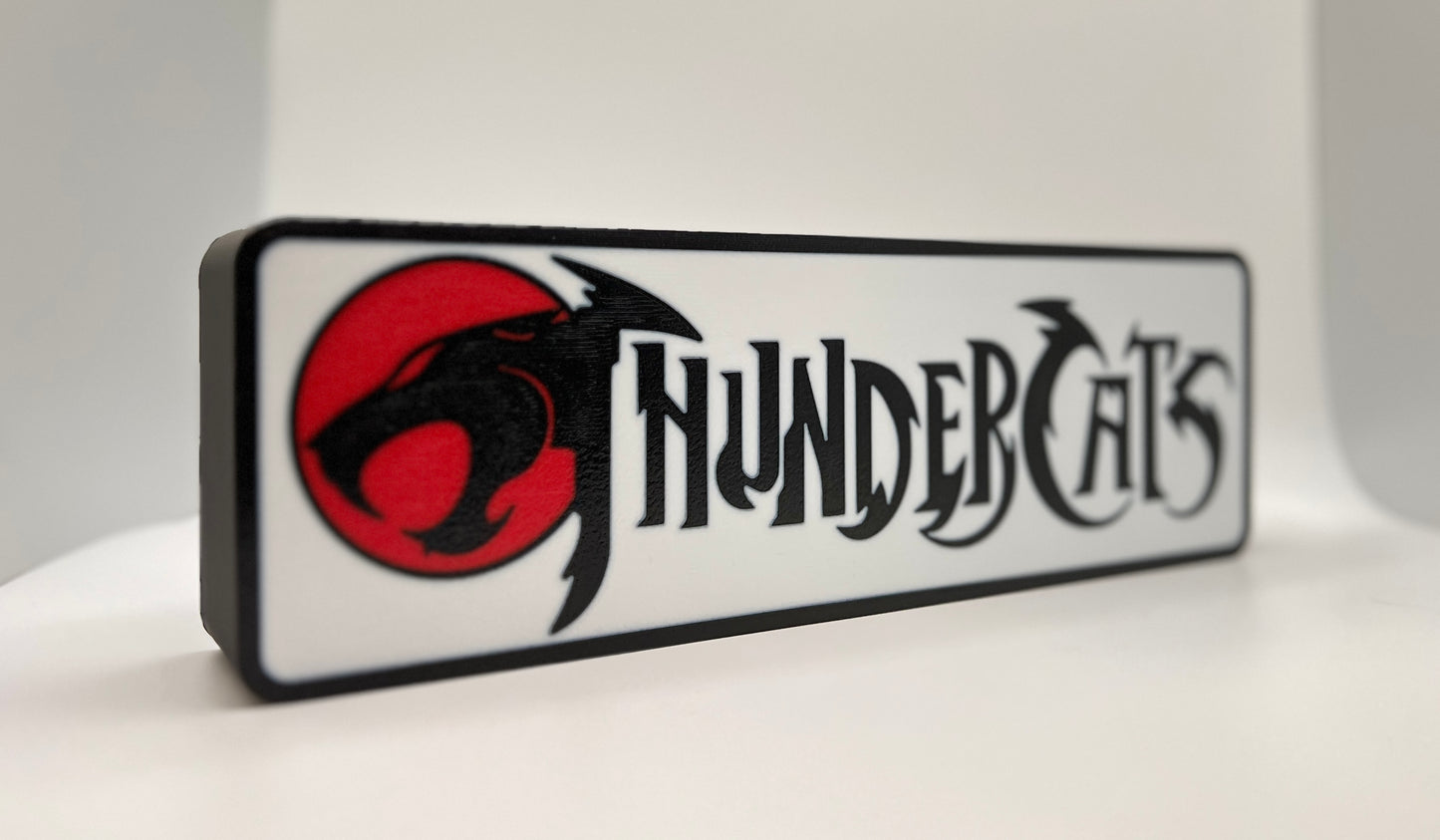 Retro Glow Thundera Lightbox – 3D Printed LED Wall Art | Classic Fantasy-Inspired Decor