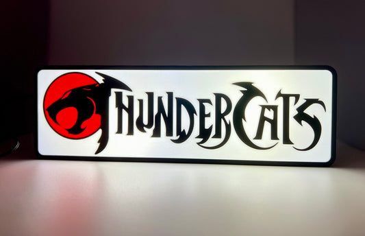 Retro Glow Thundera Lightbox – 3D Printed LED Wall Art | Classic Fantasy-Inspired Decor