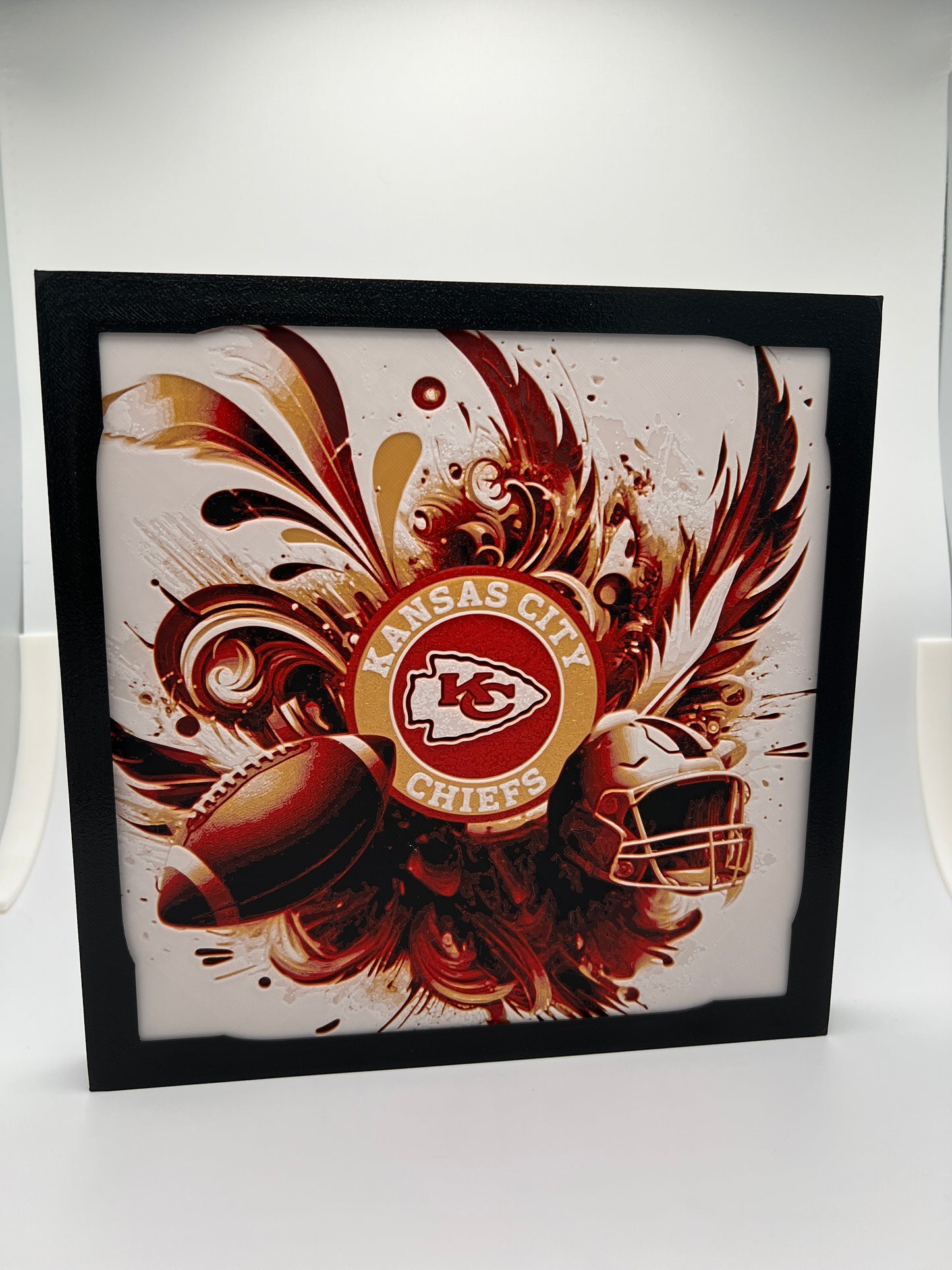 Kansas City Chiefs 3D Wall Art | HueForge Print with Optional Frame