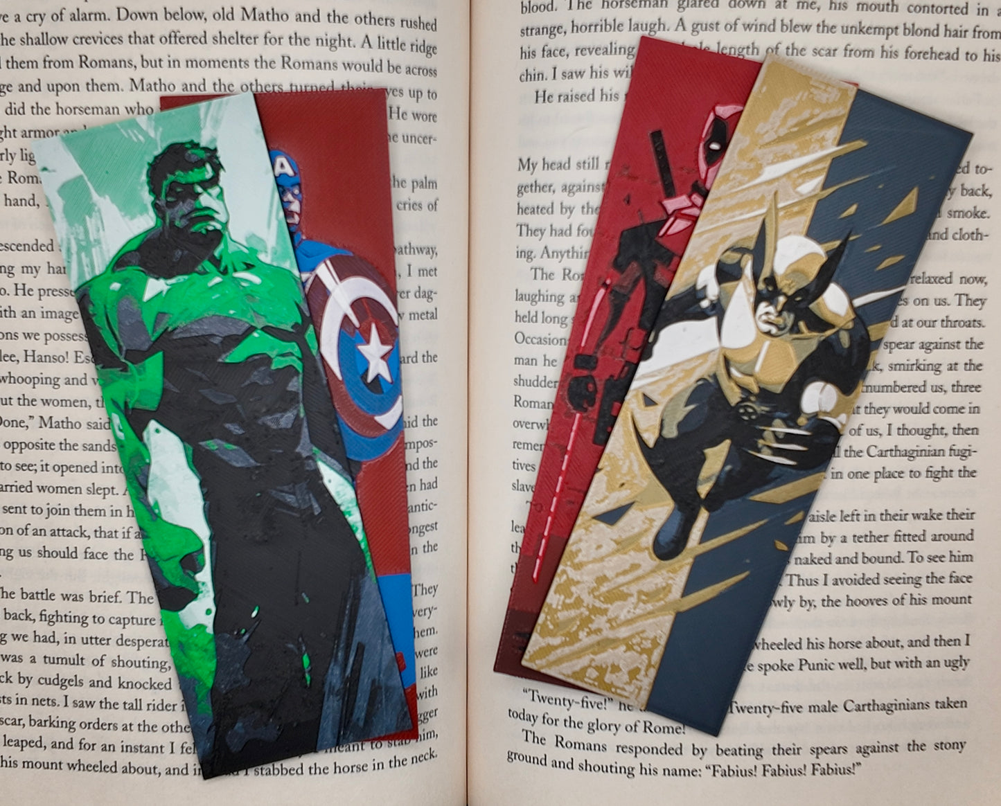 Heroic Icons Bookmarks – 3D Printed Superhero-Inspired Bookmark Collection | Choose Your Favorite or Buy the Set